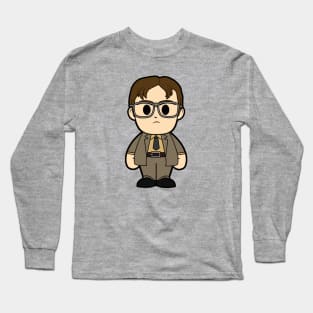 dwight schrute the office chibi Long Sleeve T-Shirt